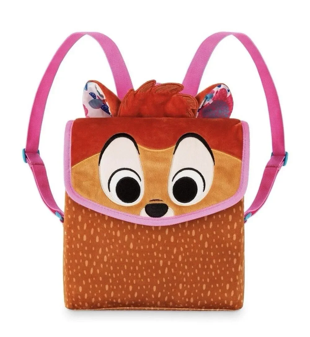 Disney Store Exclusive Bambi Furrytale Bag Backpack Kids Deer Floral Tote Plush